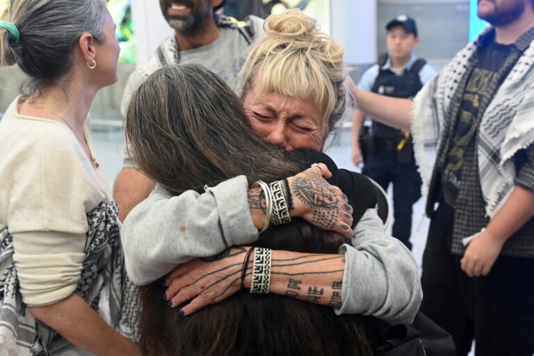Gaza flotilla activists return to Australia, describing abuse | Crimes Against Humanity Gaza flotilla activists return to Australia, describing abuse | Crimes Against Humanity