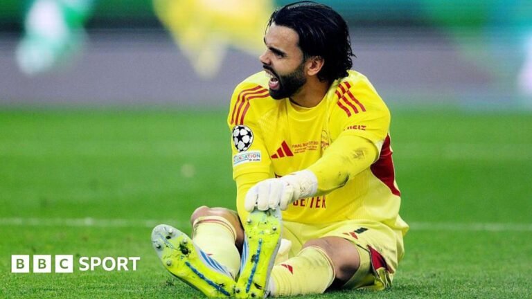 World Cup 2026: Goalkeeper tactical timeouts banned David Raya of Arsenal goes down holding his foot during the 2026 UEFA Champions League final against Paris St-Germain