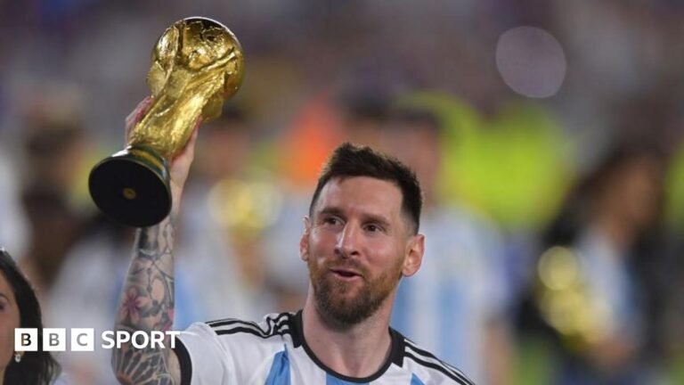 World Cup 2026: Lionel Messi to represent Argentina at sixth tournament Lionel Messi holding the World Cup trophy