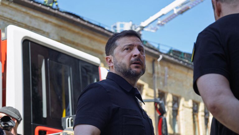 Zelenskyy speaks to Al Jazeera at site of major Russian attacks in Kyiv | Russia-Ukraine war Zelenskyy speaks to Al Jazeera at site of major Russian attacks in Kyiv | Russia-Ukraine war