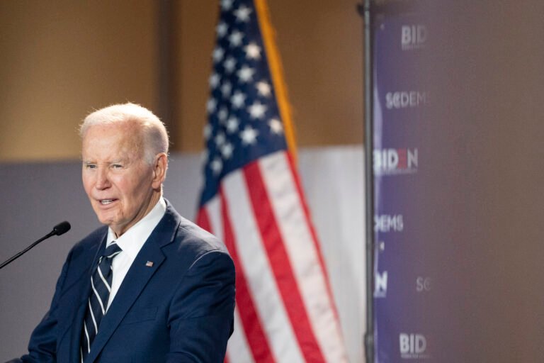 ‘Why are we talking about this?’: Democrats are furious that the Bidens won’t go away Former President Joe Biden speaks to a crowd during a fundraising event with the South Carolina Democratic Party on February 27, 2026.
