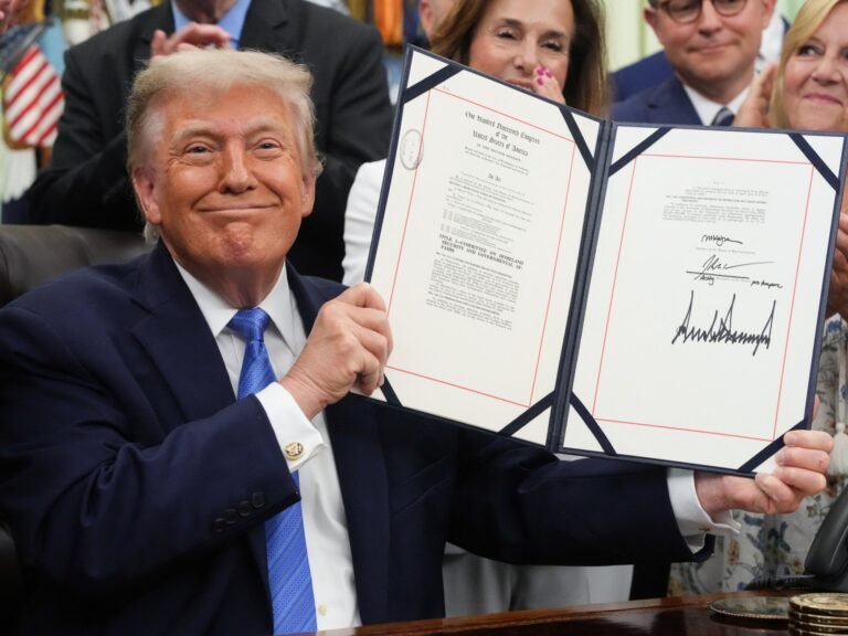 After a Democrat standoff, Trump signs $70bn immigration enforcement bill | Donald Trump News After a Democrat standoff, Trump signs $70bn immigration enforcement bill | Donald Trump News