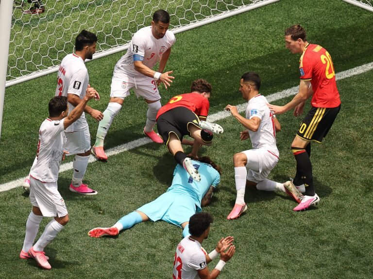 Belgium see red in goalless World Cup draw with Iran in Los Angeles | World Cup 2026