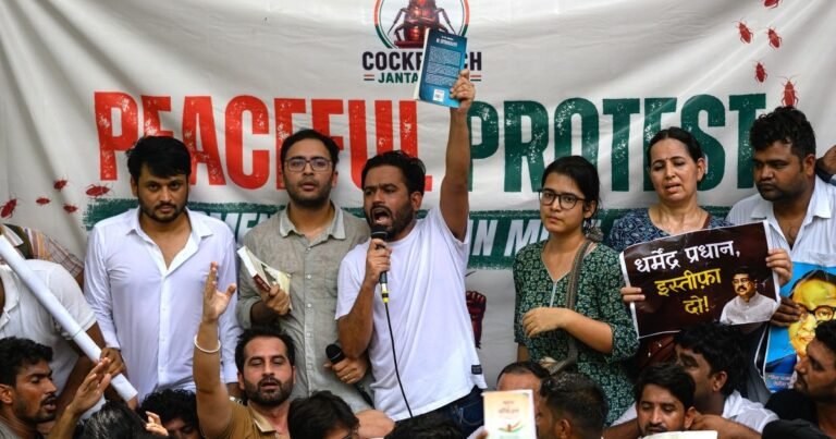 Cockroach Janta Party rallies at New Delhi for youth protests | Politics News Cockroach Janta Party rallies at New Delhi for youth protests | Politics News