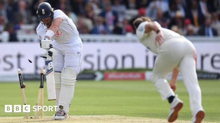 England v New Zealand: Michael Vaughan ‘feels sorry’ for batters on sub-standard Lord’s pitch BBC Sport microphone and phone