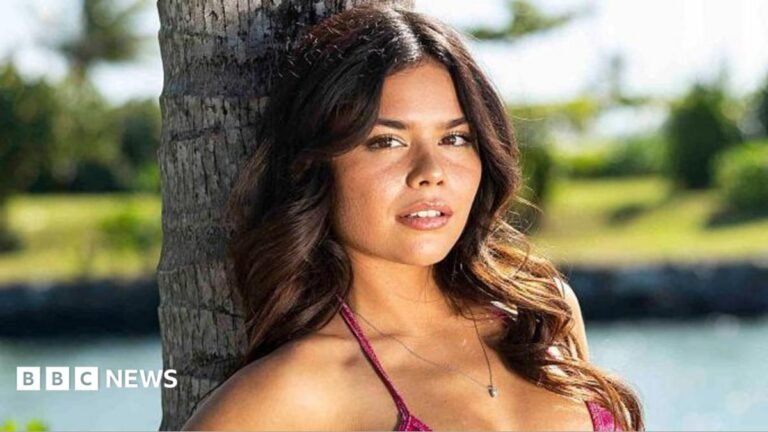 Love Island USA: Alannah Keyser removed from villa for using racial slur Alannah Keyser leaning against a tree, she has long brown hair