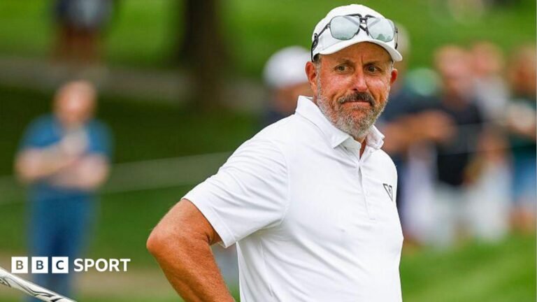 Phil Mickelson’s club membership revoked amid allegations of inappropriate contact Phil Mickleson of LIV team HyFlyers GC reacts to his missed putt on the 16th green during LIV Michigan at The Cardinal at Saint John's
