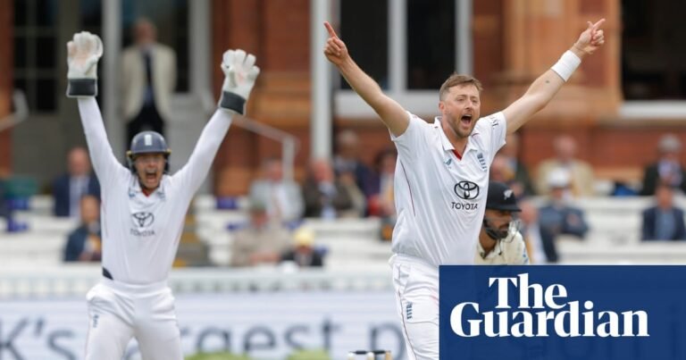 Robinson strikes twice but rain halts England’s charge against New Zealand | England v New Zealand 2026