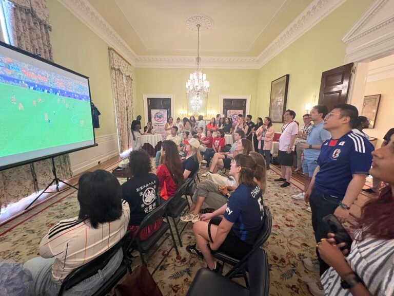 Why can’t we win it? Inside the Japanese embassy for Sunday’s World Cup opener. Why can’t we win it? Inside the Japanese embassy for Sunday’s World Cup opener.