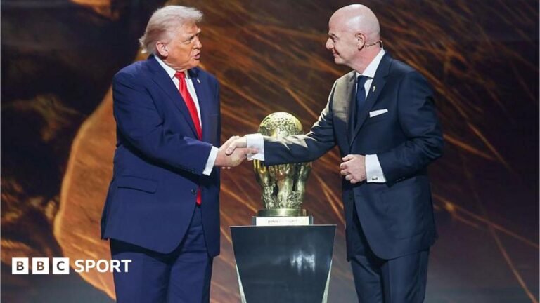 World Cup 2026: Does referee case show Fifa has lost control of its tournament? FIFA president Gianni Infantino and US President Donald Trump shake hands during the World Cup's official draw