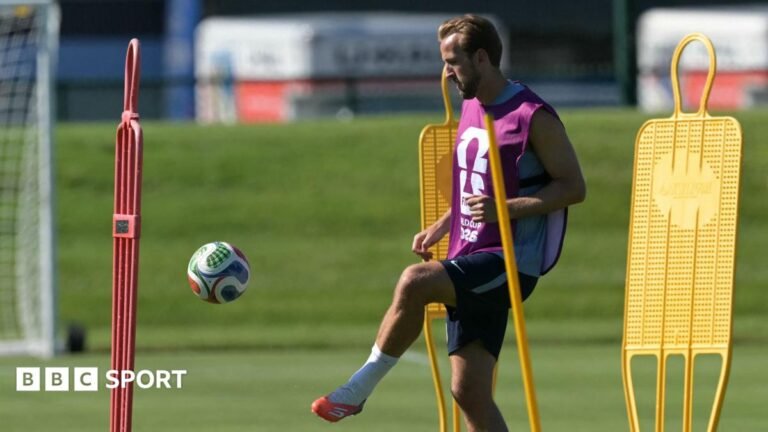 Harry Kane in training
