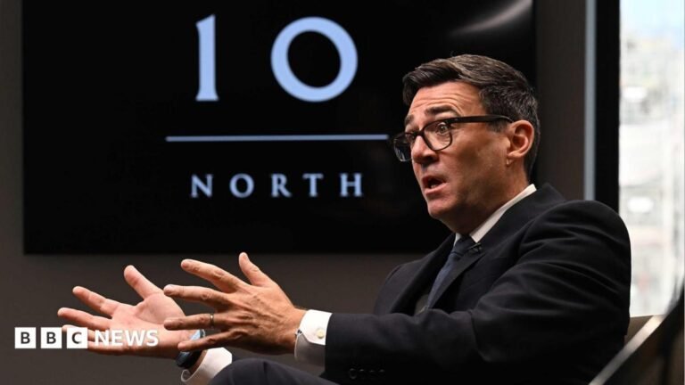 Andy Burnham tells BBC NHS ‘will collapse’ without social care reform A treated image of the Love Island firepit with a image of couple edited on the side