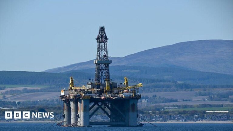 Burnham says he told Trump UK will be pragmatic about North Sea oil The Well-Safe Defender oil rigs is seen on the Cromarty Firth on the north-east coast of Scotland