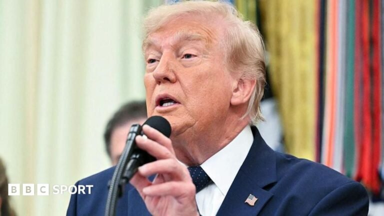 Donald Trump confirms he asked Fifa to review Folarin Balogun red-card ban Folarin Balogun celebrates