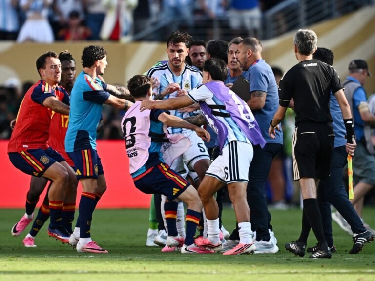 FIFA investigating on-pitch brawl after Spain vs Argentina World Cup final | World Cup 2026 News FIFA investigating on-pitch brawl after Spain vs Argentina World Cup final | World Cup 2026 News