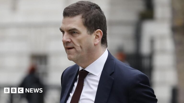 Former top official Olly Robbins in legal action over sacking Olly Robbins pictured in a dark suit leaving the Cabinet Office on Whitehall