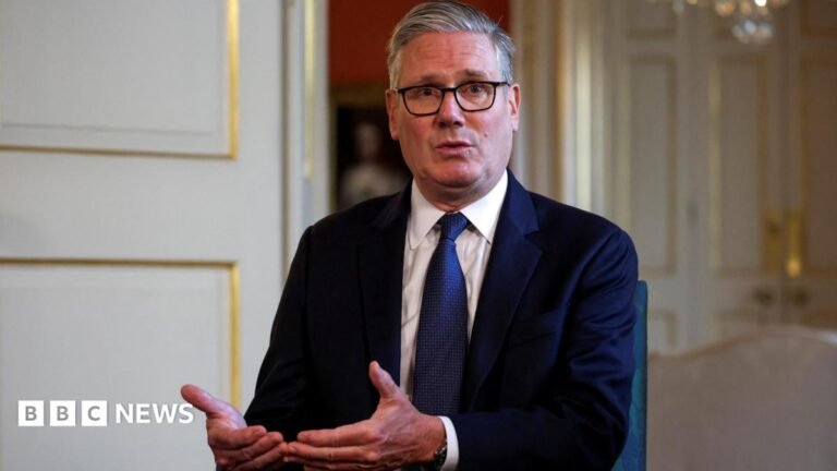 Keir Starmer intervened in row over Mexico-England kick-off time Keir Starmer wearing a dark suit and blue tie
