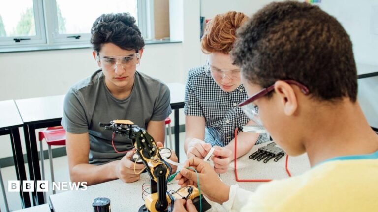 New technical education routes to be offered at 14 in England A woman with short brown hair looks directly into the camera with a slight smiling expression. She is wearing a pink top and a silver necklace with a heart charm.