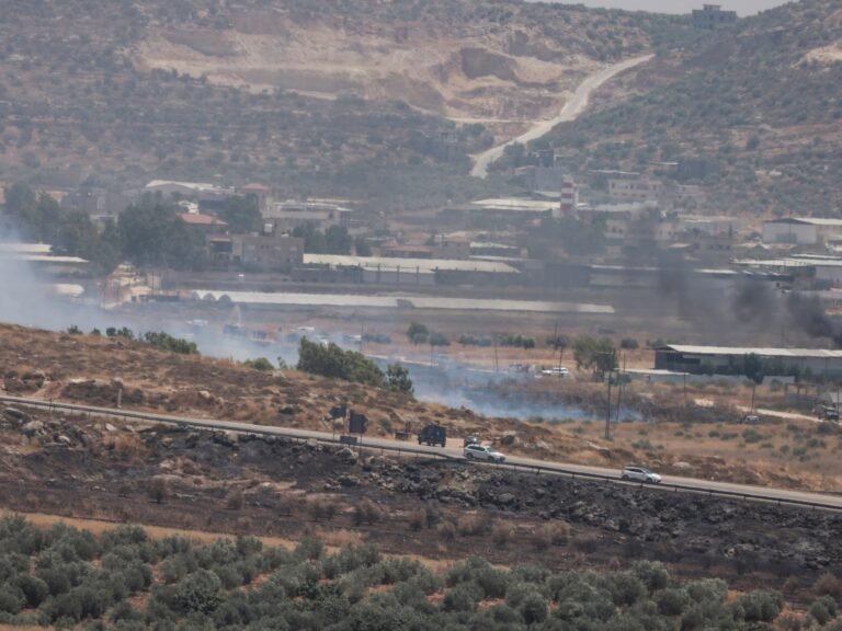 Two Palestinians shot dead by Israeli forces as West Bank fields set ablaze | Israel-Palestine conflict News