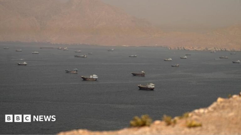 An image of five ships with the BBC Verify branding