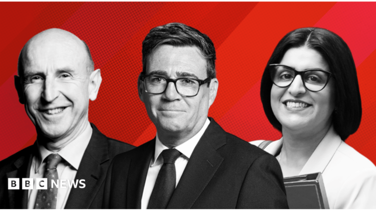 Who’s in Andy Burnham’s new Labour cabinet? The image shows Donaghadee harbour with a white lighthouse in the background. In the foreground are a number of colourful boats.