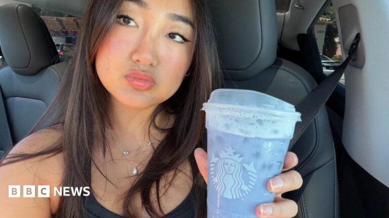 Forget hot coffee – Gen Z like their drinks ice cold and fruity Elaine Ling holds a lavender Grande Ocean Drink from Starbucks