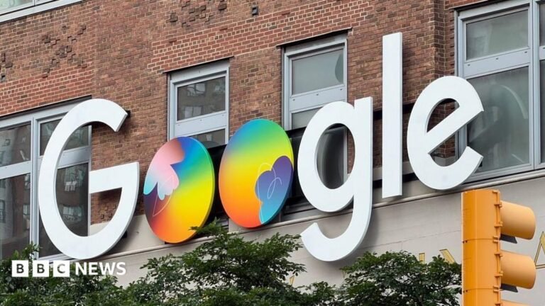 Google, Microsoft and OpenAI among 100 firms calling for better cyber defences Google logo on the side of a building.