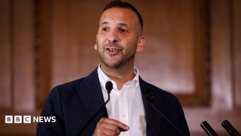 Greens call for windfall tax on big banks’ profits to support small business Leader of the Green Party of England and Wales, Zack Polanski, delivers a speech