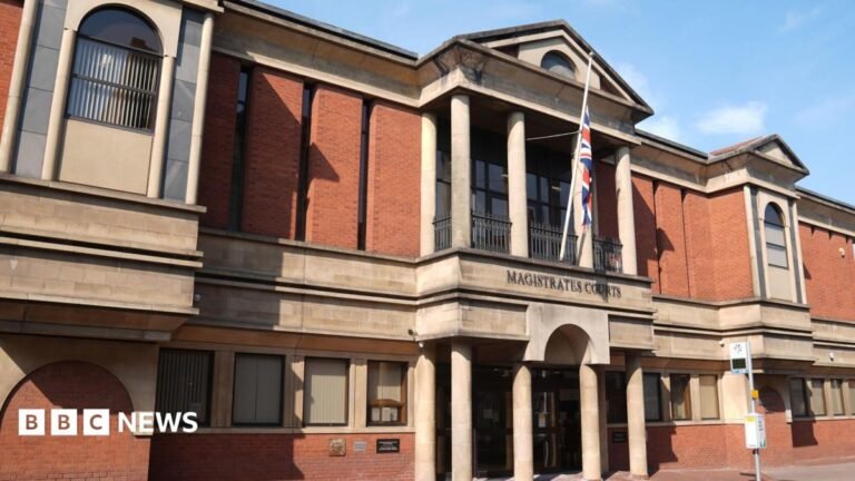 People smuggler exposed by BBC investigation arrested and charged A view of Leicester Magistrates Court, a red brick building with beige stone features and a Union Jack outside