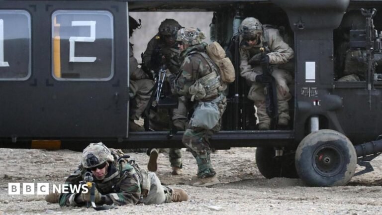 US-South Korea war games cut short after Washington request, Seoul says US soldiers from the 2nd Infantry Division participate in the joint Freedom Shield (FS) exercise with South Korean soldiers in Paju, South Korea, 16 March 2023.