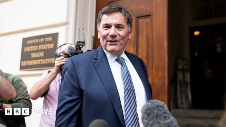 ‘We have more work to do’, says Canada negotiator as US trade deadline looms Dominic LeBlanc, in a suit and tie, speaks to reporters as he stands outside the doors to the US trade representative's office