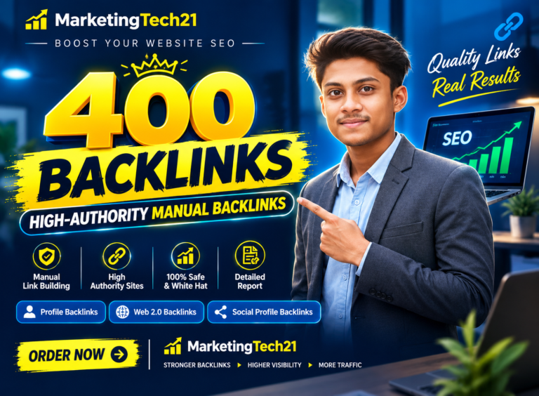 400 High Authority Profile, Web 2.0 & Social Profile Backlinks with Detailed Report for $45
