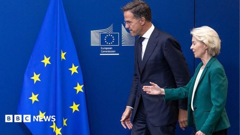 EU and Nato vow to step up pressure on Russia after ‘new escalation’ in Leipzig European Commission President Ursula von der Leyen (R)and NATO Secretary General Mark Rutte arrive for a press statement at EU headquarters on September 2, 2026