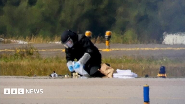 Europe targeted by spiralling campaign of sabotage and Russia is the chief suspect A blurred image of a man defusing a bomb on an airport runway