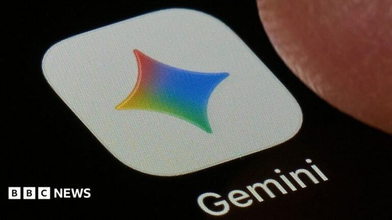 Google’s Gemini AI hacked three companies in security test A close-up shot of the Gemini application on a black screen. The icon is a white square with a four-point star in Google's colours, under which the word 'Gemini' is printed.