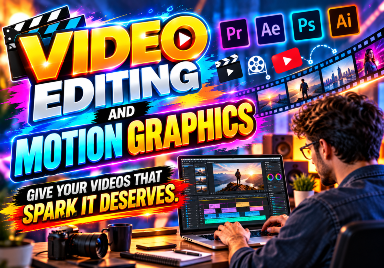 I will do Professional YouTube Video Editing with Motion Graphics for $5 I will do Professional YouTube Video Editing with Motion Graphics for $5