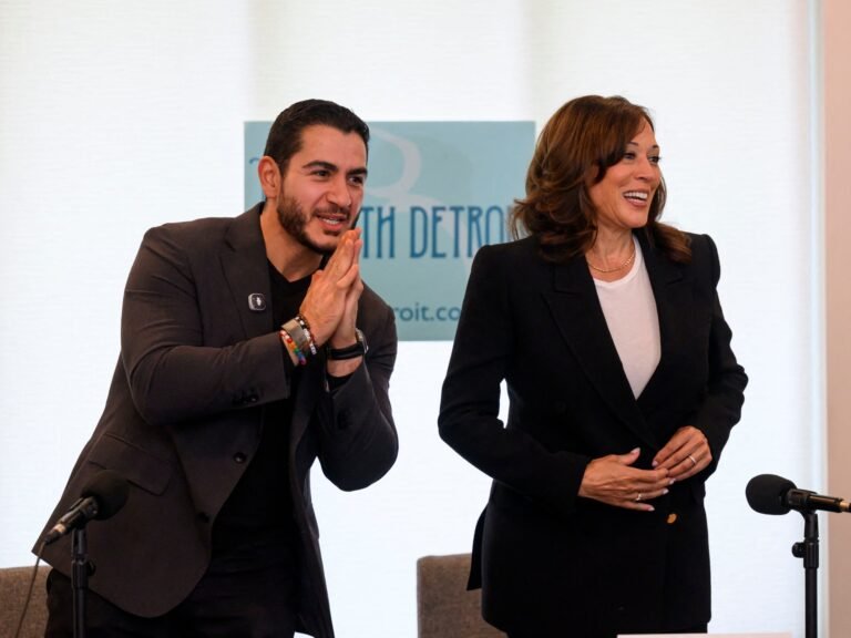 Kamala Harris campaigns with Abdul El-Sayed to unify Democratic voters | Demographics News