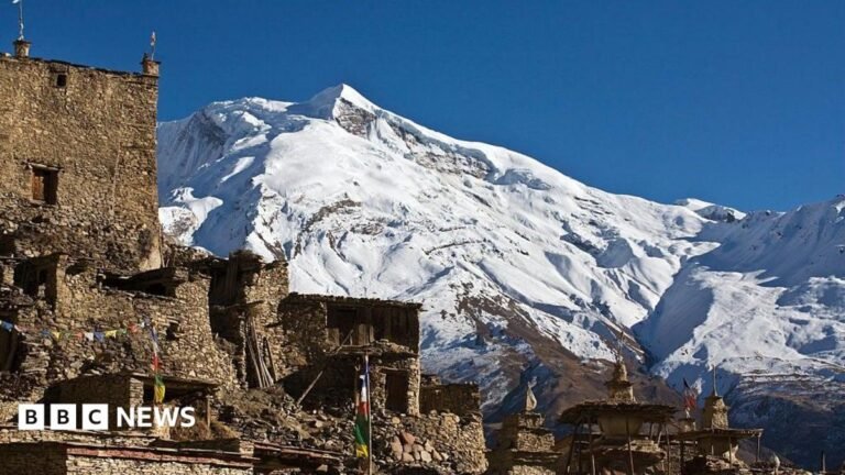 Nepal: Ten climbers missing after avalanche hits Himalayan base camp The peaks of Himlung Himal rising over a Neapli village