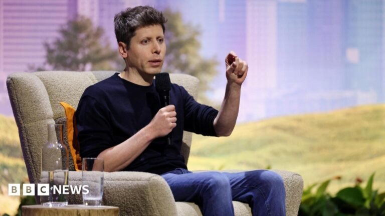 OpenAI’s Sam Altman says world ‘right to be afraid’ but ‘should trust’ AI firms Jack Clark, a man with short brown hair, dressed in a blue coat