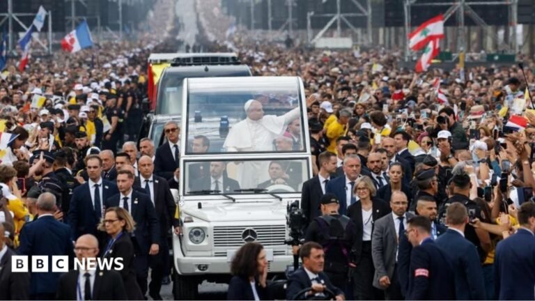 Pope praises young people’s energy at huge open-air Mass in Paris New build houses next to a feed in England