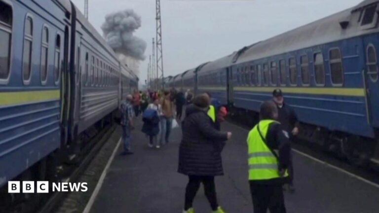 Russia hits Ukrainian train shortly after Boris Johnson and top European officials leave station Boris Johnson in Lviv September 2026