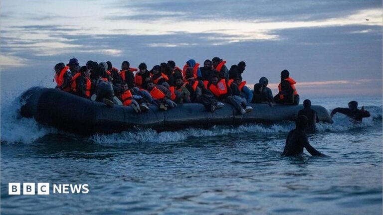 UK-France ‘one in, one out’ migrant scheme scrapped Thin, red banner promoting the Politics Essential newsletter with text saying, “Top political analysis in your inbox every day”. There is also an image of the Houses of Parliament.