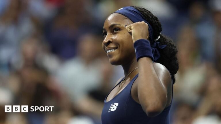 US Open 2026: Coco Gauff demonstrates in New York win over Zeynep Sonmez how her rejuvenated serve has become a weapon Coco Gauff celebrates winning her first-round match at the 2026 US Open