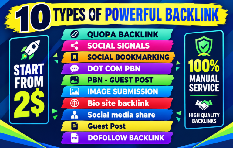 10 Types of SEO Backlinks Guest Posts, PBN, Social Bookmarks, Quora & More for $2 10 Types of SEO Backlinks Guest Posts, PBN, Social Bookmarks, Quora & More for $2