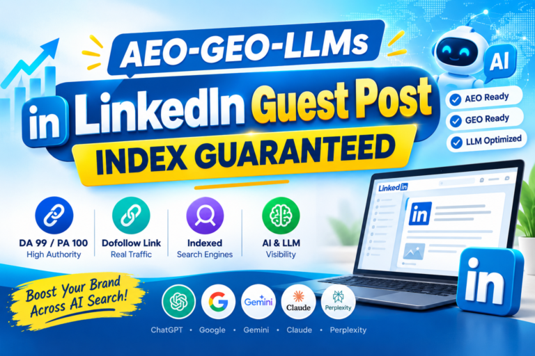 AEO Optimized LinkedIn Article Post Index Guaranteed for $5