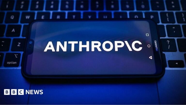 AI giant Anthropic unveils plans for blockbuster share listing Anthropic logo on a phone screen