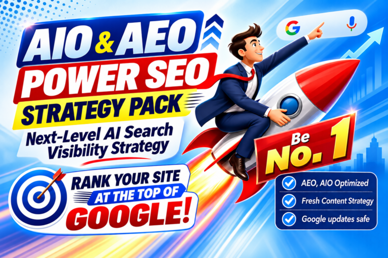 AIO & AEO Power SEO Strategy Pack - Next-Level AI Search Visibility Strategy for $199