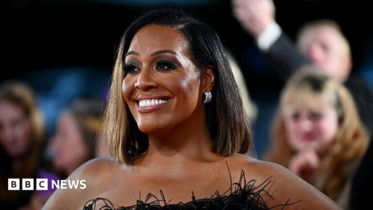 Alison Hammond smiles as she appears on the red carpet at the NTA's 2025 at The O2 Arena on September 10, 2025 in London, England.