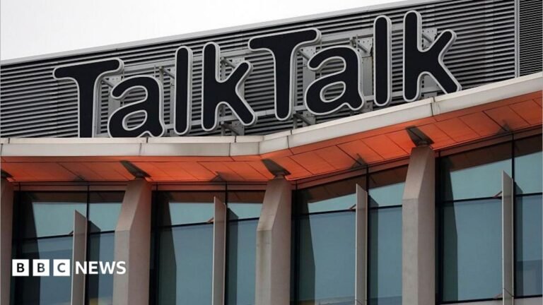 BT agrees rescue deal to buy broadband operator TalkTalk TalkTalk logo on an office building
