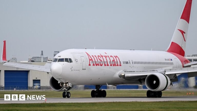 Bomb threat forces Tel Aviv to Vienna flight to land in Bulgaria An Austrian Airlines jet on a landing runway.